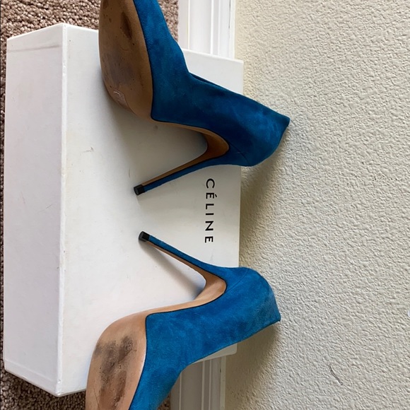 Turquoise CÉLINE pumps - Picture 2 of 6